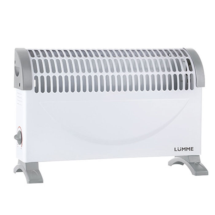 Lumme LU-604, White Grey конвекционный обогревательLU-604 Lumme LU-604, White Grey конвекционный обогревательLU-604Lumme LU-604 - электрический конвекционный обогреватель (конвектор) с регулируемым термостатом подходит для обогрева любых бытовых помещений. Прибор полностью безопасен в использовании, так как оснащен системой защиты от перегрева и во время своей работы не сжигает кислород в воздухе. Конвектор не занимает много места и при этом позволяет легко установить оптимальный микроклимат в любом помещении.