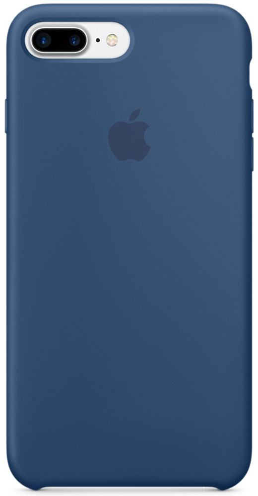 Apple Silicone Case чехол для iPhone 7 Plus, Ocean BlueMMQX2ZM/A Apple Silicone Case чехол для iPhone 7 Plus, Ocean BlueMMQX2ZM/AApple Silicone Case плотно прилегает к кнопкам громкости и режима сна, точно повторяет контуры телефона, но при этом не делает его громоздким. Мягкая подкладка из микроволокна защищает корпус iPhone. А его внешняя силиконовая поверхность очень приятна на ощупь.