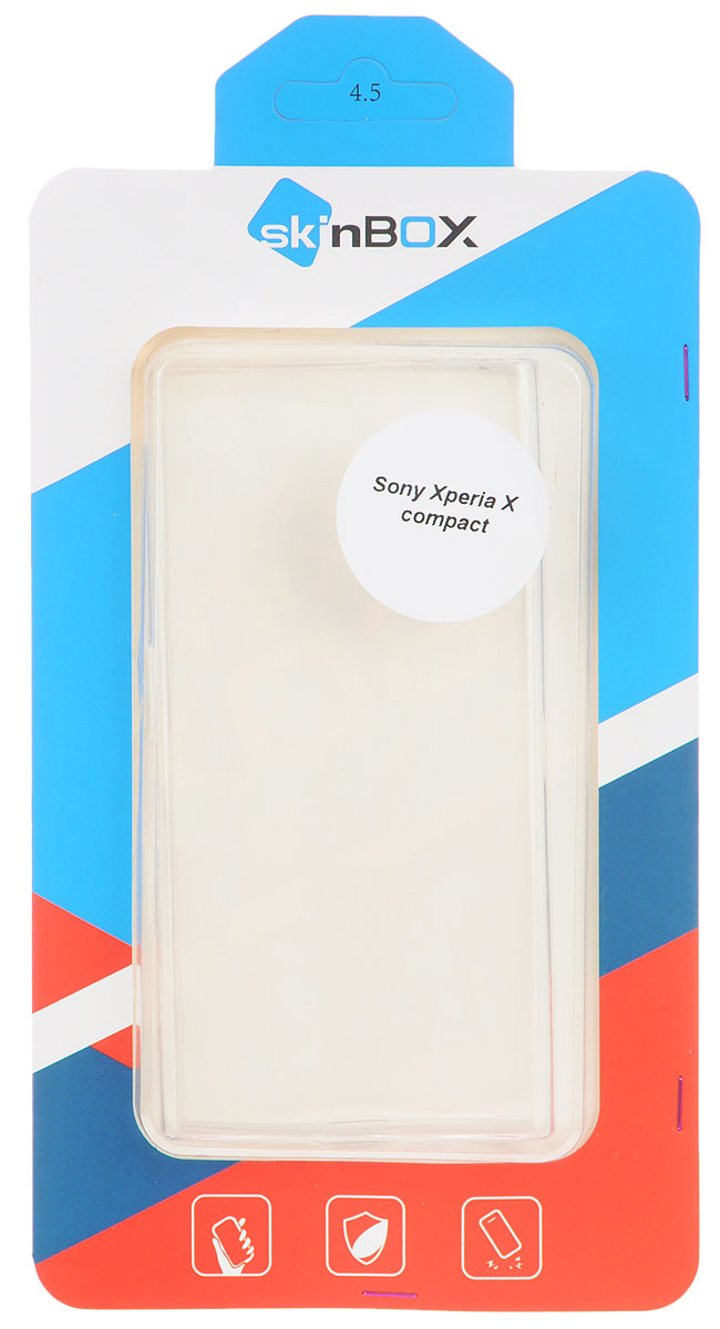 Skinbox Slim Silicone чехол для Sony Xperia X Compact, Transparent2000000105024 Skinbox Slim Silicone чехол для Sony Xperia X Compact, Transparent2000000105024Чехол Skinbox Slim Silicone для Sony Xperia X Compact надежно защитит ваш смартфон от внешних воздействий, грязи, пыли, брызг. Он также поможет при ударах и падениях, не позволив образоваться на корпусе царапинам и потертостям. Чехол обеспечивает свободный доступ ко всем функциональным кнопкам смартфона и камере.