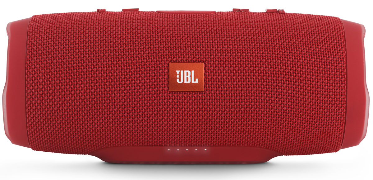 JBL Charge 3, Red портативная акустическая системаCHARGE3REDEU JBL Charge 3, Red портативная акустическая системаCHARGE3REDEUУникальная беспроводная портативная акустическая система JBL Charge 3 гарантирует мощный стерео-звук и источник энергии в одном устройстве. Благодаря водонепроницаемому прорезиненному тканевому корпусу вечеринку с Charge 3 можно устроить в любом месте - у бассейна и даже под дождем. Аккумулятор высокой емкости на 6000 мАч гарантирует бесперебойную работу в течение 15 часов и позволяет заряжать смартфоны и планшеты по USB. Встроенный микрофон с шумо- и эхоподавлением гарантирует идеально чистый звук во время телефонных разговоров по нажатию одной кнопки. Подключайте дополнительные колонки с поддержкой JBL Connect по беспроводному соединению для еще более мощного звука.