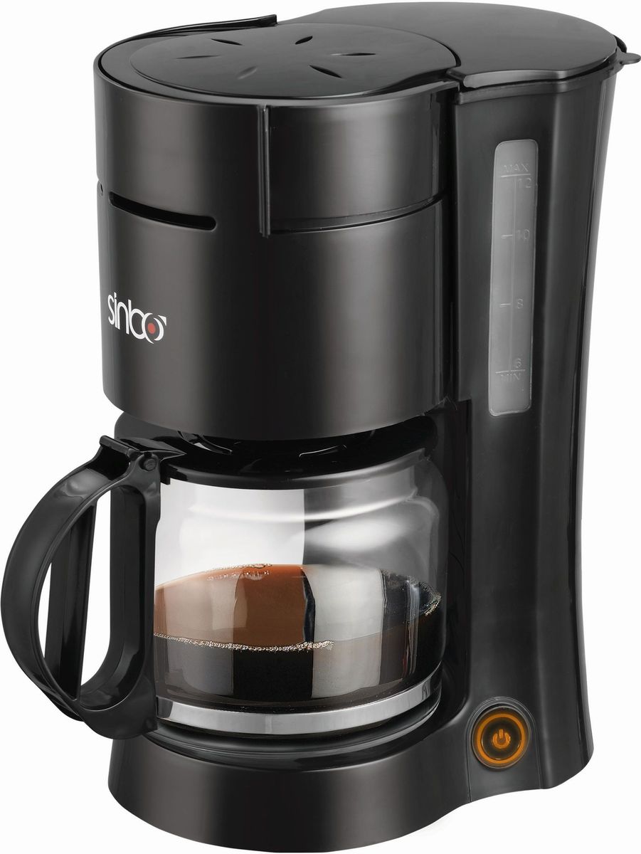 Sinbo SCM 2940, Black кофеваркаSCM 2940 Sinbo SCM 2940, Black кофеваркаSCM 2940Капельная кофеварка Sinbo SCM 2940 незаменимая вещь на кухне для любителей терпкого напитка. Sinbo SCM 2940 имеет вместительный кувшин и резервуар для воды (1,5 л). Кувшин выполнен из надежного термостойкого стекла. Возможность использования бумажных фильтров идеально дополняют функциональность аппарата. Вы будете очарованы каждой каплей потрясающего кофе!