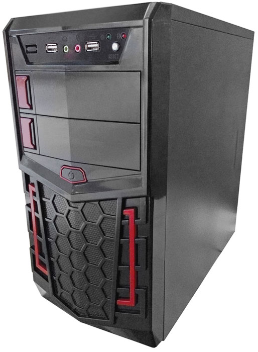 3Cott Ultron компьютерный корпус (3C-MATX-XH1B)3C-MATX-XH1B Ultron 3Cott Ultron компьютерный корпус (3C-MATX-XH1B)3C-MATX-XH1B UltronКорпус 3Cott Ultron – корпус для сборки игровых систем начального уровня. Черная передняя панель украшена декоративными решетками и красными акцентами. Кнопка включения располагается в центре передней панели, а два дополнительных USB 2.0 порта и аудиовыходы – в верхней части. Блок питания мощностью 500 Вт позволяет использовать требовательные к питанию комплектующие, а продуманная система циркуляции воздуха с возможностью установки дополнительных вентиляторов обеспечит стабильное охлаждение комплектующих.