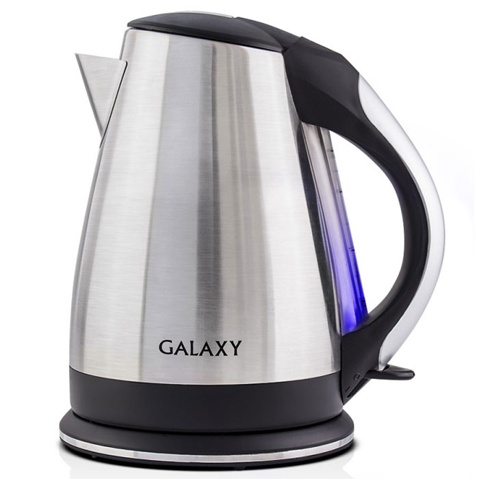 Galaxy GL 0314 электрический чайник4650067300450 Galaxy GL 0314 электрический чайник4650067300450Galaxy GL 0314 - надежный электрочайник мощностью 2200 Вт в корпусе из нержавеющей стали с элементами из качественного пластика. Металлический чайник Galaxy GL 0314 изготавливается из стали марки 18/10, именуемой медицинской или хирургической. Такое название она получила не случайно, ведь именно из этой марки стали изготавливаются медицинские и хирургические инструменты. Это обусловлено тем, что сталь 18/10 экологически безопасна, имеет высокую плотность и твердость, устойчива к коррозии, а также к воздействию кислот и щелочей, в том числе при высоких температурах. Чайник Galaxy GL 0314 не меняет вкус воды, устойчив к образованию накипи и в течение многих лет сохраняет свои качественные и эстетические свойства. Прибор оснащен скрытым нагревательным элементом и позволяет вскипятить до 1,8 литра воды. Данная модель оборудована светоиндикатором работы, поворотной поверхностью 360° и фильтром для воды. Для обеспечения безопасности при повседневном использовании...