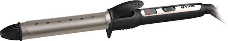 Vitek VT-8423 BK щипцы для завивки волосVT-8423(BK) Vitek VT-8423 BK щипцы для завивки волосVT-8423(BK)Завить красивые локоны можно максимально просто, если воспользоваться удобными электрощипцами Vitek VT-8423 BK. Это устройство выделяется на фоне многочисленных аналогов привлекательным внешним видом, удобным управлением, возможностью регулировки степени нагрева, а также качественным покрытием насадок, которое не повреждает волосы и сохраняет их природное здоровье. Электрощипцы Vitek VT- 8423 BK станут прекрасным дополнением к устройствам для укладки волос. Безопасная подставка Индикация включения Ненагреваемый наконечник Технология PTC Heating Турмалиновое покрытие насадок