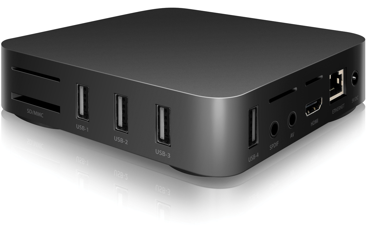 IconBIT Movie Smart TV медиаплеерMovie Smart TV IconBIT Movie Smart TV медиаплеерMovie Smart TVIconBIT Movie Smart TV является новейшим развлекательным центром на базе Android с четырехъядерным процессором, предназначенный для онлайн-вещания (OTT, IPTV). Movie SMAT TV совместим с большинством приложений, в том числе предоставляющим доступ к новейшим фильмам, телепередачам, уникальному контенту и прямым трансляциям спортивных событий. Быстрая и простая настройка пульта позволяет одновременно управлять телевизором и MovieSmart TV при помощи одного интуитивного пульта дистанционного управления. Модель является идеальным решением для бизнес потребностей и предназначен для непрерывной работы 24/7/365. Он может автоматически воспроизводить видео, аудио и фото файлы. Без отключения, без пауз, без возврата в меню. Простой в использовании. Обновление контента через USB Автовключение, автовоспроизведение, зацикливание и повтор Четырехъядерный процессор ARM Память: 1 ГБ DDR3, 8 ГБ Flash