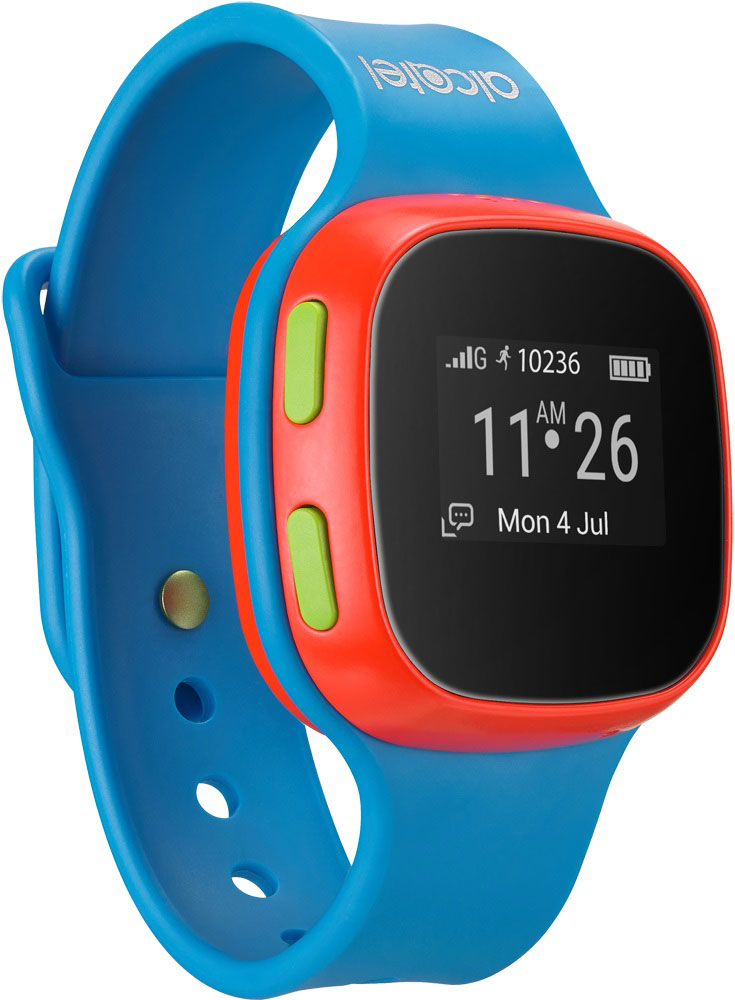 Alcatel SW10 MoveTime, Blue Red детские часы-телефон4894461383330 Alcatel SW10 MoveTime, Blue Red детские часы-телефон4894461383330Alcatel SW10 MoveTime - персональное наручное электронное устройство для для детей возраста от 5 до 9 лет. Данная модель выполнена в пластиковом жестком корпусе. Корпус защищен от пыли и водных струй по классу защиты IP65. Батарея обеспечивает их длительную работоспособность - до 4 дней. Отдельно выведенная кнопка SOS позволит совершить экстренный вызов. Alcatel SW10 MoveTime - помощник в родительском контроле. Родители могут звонить или отправлять голосовые сообщения своим детям. Дети могут совершать звонки на предустановленные SOS-контакты (до 10). Это позволит оградить ребенка от случайных и нежелательных входящих звонков. Общение ребенка через устройство можно ограничить пятью близкими людьми. Через специализированное приложение для смартфона, совместимое с iOS 7 и выше и Android 4.3 и выше, родители могут отслеживать местоположение своих детей и получать уведомления, когда дети приходят в школу или другую предустановленную безопасную зону....