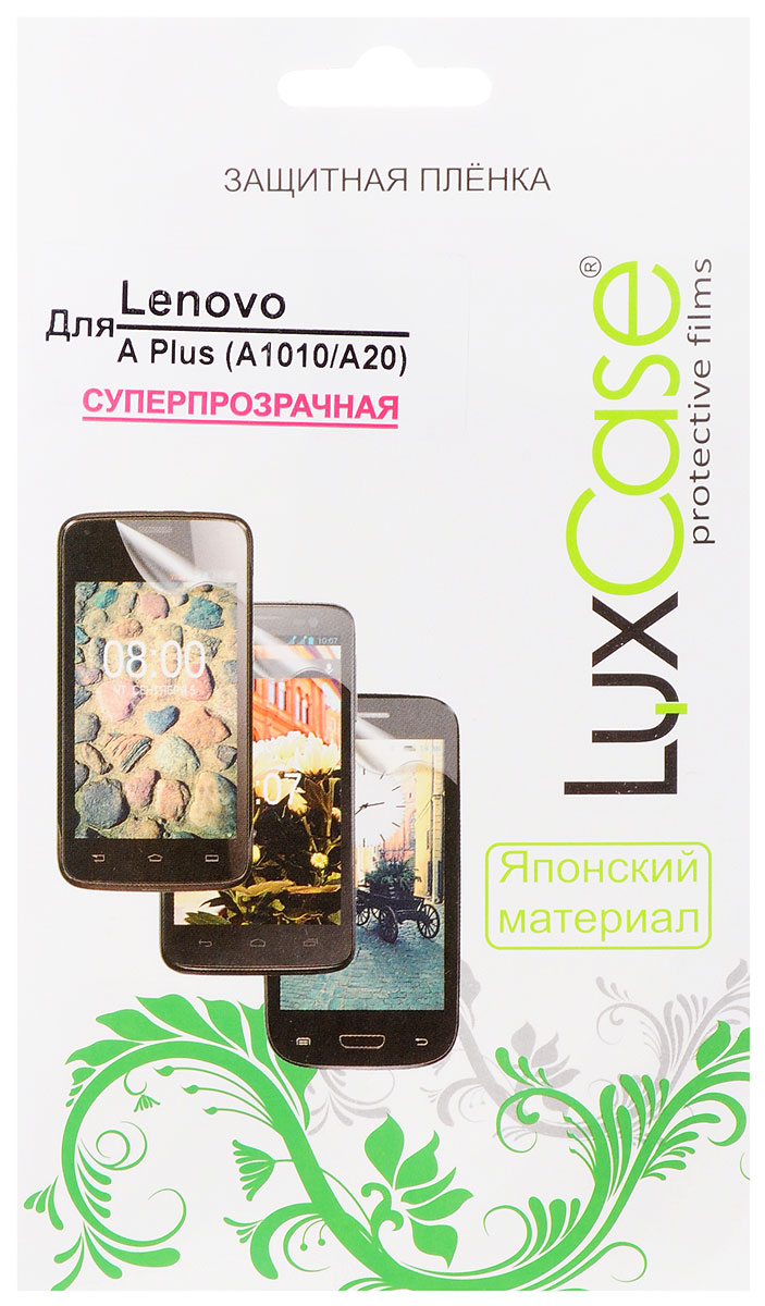 LuxCase защитная пленка для Lenovo A Plus (A1010A20), суперпрозрачная51140 LuxCase защитная пленка для Lenovo A Plus (A1010A20), суперпрозрачная51140Защитная пленка LuxCase для Lenovo A Plus (A1010A20) сохраняет экран устройства гладким и предотвращает появление на нем царапин и потертостей. Структура пленки позволяет ей плотно удерживаться без помощи клеевых составов и выравнивать поверхность при небольших механических воздействиях. Пленка практически незаметна на экране гаджета и сохраняет все характеристики цветопередачи и чувствительности сенсора.