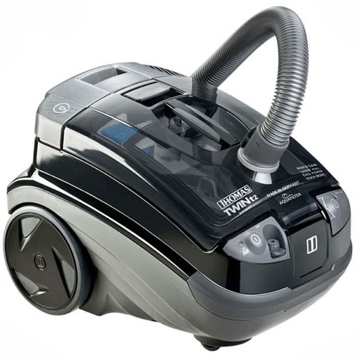 Thomas 788543 Twin T2 Parquet Aquafilter пылесосTwin T2 Parquet Aquafilter (788543) Thomas 788543 Twin T2 Parquet Aquafilter пылесосTwin T2 Parquet Aquafilter (788543)Thomas 788543 Twin T2 - моющий пылесос высшего класса с превосходной запатентованной техникой системы аквафильтрации и сертификатом для аллергиков. Разработан специально для твёрдых напольных покрытий, таких как ламинат и паркет - в комплекте идёт специальная щётка из качественного конского волоса. Инжекционный фильтр + циклонная система водной фильтрации НЕРА-фильтр, моющийся Микрофильтр выходящего воздуха Двухступенчатая турбина большой мощности Специальный насос, обеспечивающий давление моющего раствора 4 бара Наружный съёмный резервуар объёмом 2,4 л для моющего раствора Легкосъёмный резервуар для грязной воды Электронное управление Touch-Tronic Электронная регулировка силы всасывания Управление функциональным переключателем Softtouch Интегрированный шланг подачи моющего раствора с запорным клапаном Две системы шлангов Брызгозащищённый корпус