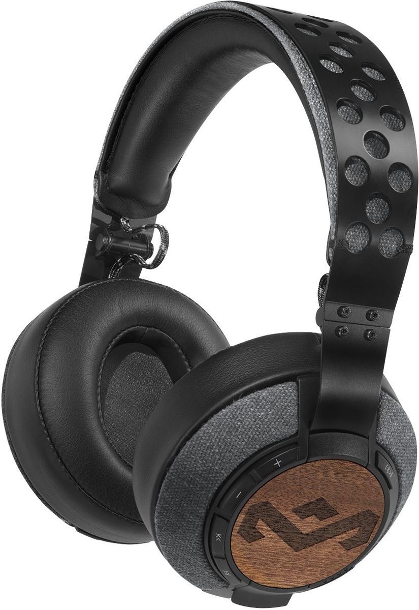 House of Marley Liberate XLBT, Black наушникиEM-FH041-MI House of Marley Liberate XLBT, Black наушникиEM-FH041-MIПолноразмерные Bluetooth наушники Marley Liberate XLBT объединяют в себе стиль и современные технологии. Используемые Bluetooth Apt-X и AAC-кодеки позволяют идеально передавать музыку с устройств на наушники без потери качества. Мощные 50-мм динамики с подвижной катушкой драйвера, разработанные инженерами House of Marley специально для этой модели, позволяют достичь мощного, энергичного звучания с большой детализацией. Нержавеющая сталь оголовья вместе с мягкими кожаными амбушюрами позволяют слушать музыку в комфорте несколько часов подряд. А при необходимости, складная конструкция и удобный чехол для переноски позволят взять с собой Liberate куда угодно и при этом они не займут много места.