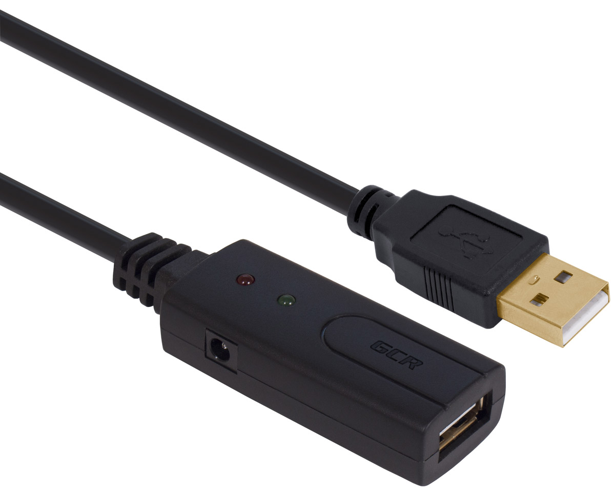 Greenconnect Russia GCR-UEC3M1-BD2S, Black удлинитель активный USB 2.0 (7,5 м)GCR-UEC3M1-BD2S-7.5m Greenconnect Russia GCR-UEC3M1-BD2S, Black удлинитель активный USB 2.0 (7,5 м)GCR-UEC3M1-BD2S-7.5mАктивный USB 2.0 удлинитель с усилителем Greenconnect Russia GCR-UEC3M1-BD2S обеспечит постоянный, непрерывный, высококачественный сигнал между USB устройствами на больших расстояниях. Кабель позволяет подключать USB-модем и устанавливать его на крышах загородных домов и домах частного сектора, чтобы получать более мощный сигнал и стабильное Интернет-соединение. При производстве применяются современные технологии изготовления, благодаря чему кабель обеспечивает высокую скорость передачи данных (до 480 Мбит/с), а также способен работать при экстремальных температурах (от -20 до +45). Оснащен разъем для подачи дополнительного питания, что гарантирует более надежную и стабильную работу удаленных устройств. Двойное экранирование гарантированно защищает сигнал от помех и искажений, а провод от повреждений.