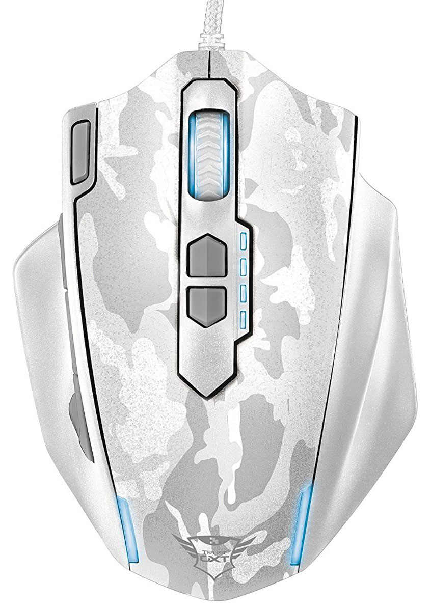 Trust GXT 155, White игровая мышь20852 Trust GXT 155, White игровая мышь20852Многофункциональная игровая мышь премиум-класса Trust GXT 155 с изменяемым весом и внутренней памятью для профилей настройки. Мышь имеет мощную аппаратную начинку и эргономичный корпус. Благодаря 5 дополнительным программируемым кнопкам под большой палец идеально подходит для игр в жанре MOBA. Память устройства позволяет хранить до пяти игровых профилей. 8 металлических грузиков (весом 2 г каждый) помогут подобрать оптимальный вес мыши. В комплект входит расширенная версия ПО для программирования кнопок и создания макросов. Частота опроса: 125/250/500/1000 Гц