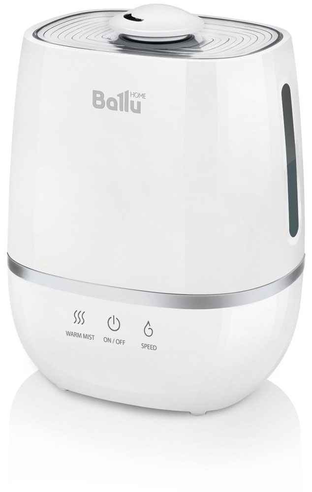 Ballu UHB-805 увлажнитель воздухаНС-1073556 Ballu UHB-805 увлажнитель воздухаНС-1073556Ультразвуковой увлажнитель воздуха Ballu UHB-805 работает в 2-х режимах увлажнения – холодный и теплый пар. Увлажнитель обеспечивает мягкое увлажнение посещения площадью до 30 м2, и поддерживает правильный микроклимат в доме. Капсула для ароматических масел поможет наполнить комнату любимым ароматом. Правильная влажность в комнате и ароматерапия благоприятно влияют на самочувствие и сон человека. Ballu UHB-805 прост и удобен в эксплуатации - для увлажнения можно заливать водопроводную воду. Благодаря входящему в комплект фильтру-картриджу Ballu FC-310 вода очищается от излишков солей жесткости. Противоскользящие резиновые ножки препятствуют скольжению прибора и предохраняют поверхности от повреждений.Фильтр предварительной очистки воздуха очищает воздух от крупных фрагментов пыли и защищает внутренности прибора от загрязнения. Распылитель 360° Индикация низкого уровня воды Капсула для ароматических масел Фильтр предварительной очистки воздуха ...
