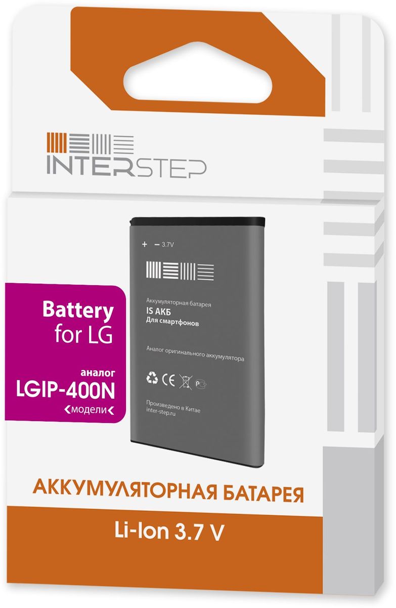 Interstep аккумулятор для LG GX200/GX300/GX500 (1400 мАч)IS-AK-LGGX200BK-140B201 Interstep аккумулятор для LG GX200/GX300/GX500 (1400 мАч)IS-AK-LGGX200BK-140B201Стандартный литий-ионный аккумулятор Interstep для LG GX200/GX300/GX500 подарит множество часов телефонного общения. Благодаря компактности устройства всегда можно носить его с собой, чтобы заменять им севший аккумулятор вашего смартфона.