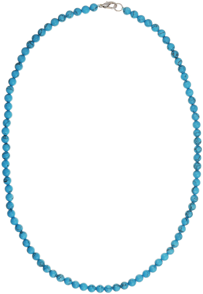 Бусы Art-Silver, цвет: голубой, длина 55 см. Б6-55-131Б6-55-131 Бусы Art-Silver, цвет: голубой, длина 55 см. Б6-55-131Б6-55-131Бусы Art-Silver выполнены из натуральной бирюзы. Украшение имеет удобную застежку-карабин из бижутерного сплава. Мелкие бусины диаметром 5 мм из натуральной бирюзы, нанизанные на текстильную нить, имеют характерные прожилки, что подчеркивает естественное происхождение бусин.