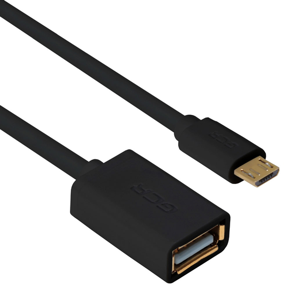 Greenconnect Russia GCR-MB4AF-AA2SG, Black адаптер переходник OTG (1 м)GCR-MB4AF-AA2SG-1.0m Greenconnect Russia GCR-MB4AF-AA2SG, Black адаптер переходник OTG (1 м)GCR-MB4AF-AA2SG-1.0mС помощью Greenconnect Russia GCR-MB4AF-AA2SG вы сможете подключить любые устройства, имеющие разъем USB к порту microUSB OTG (On-The-Go) вашего девайса. Экранирование кабеля позволяет защитить сигнал при передаче от влияния внешних полей, способных создать помехи. OTG (On-The-Go) функция позволяет синхронизировать периферийные USB-устройства с портативным девайсом напрямую - без необходимости подключения к ПК.