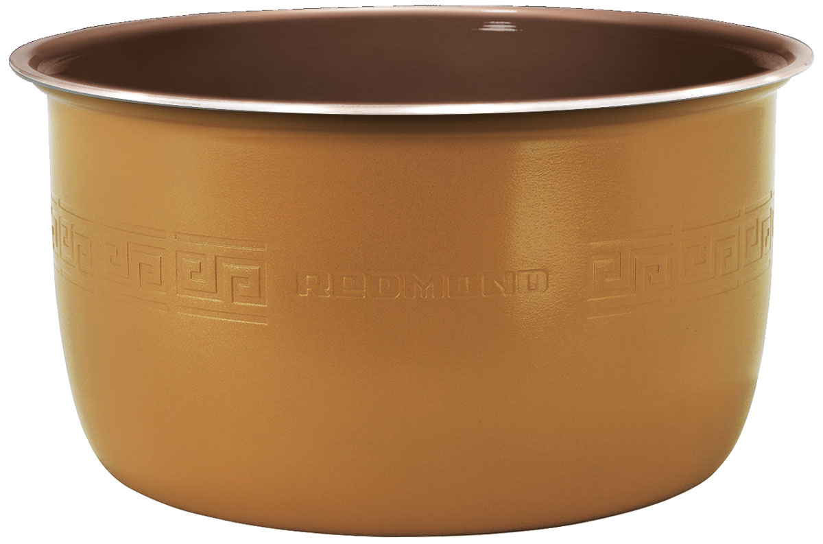 Redmond RB-C505F чаша для мультиваркиRB-C505F Redmond RB-C505F чаша для мультиваркиRB-C505FЧаша Redmond RB-C505F с керамическим покрытием c функцией MasterFry – уникальная высокотехнологичная новинка среди незаменимых и надёжных кухонных аксессуаров, главное отличие которой заключается в сверхпрактичном и максимально устойчивом к механическим воздействиям материале чаши – керамике Ceralon (Швейцария).Чаша RB-C505F имеет вместительный объём 5 литров и полезную мерную шкалу внутри. Экологичная ёмкость применима для таких моделей мультиварок с функцией подъёмного нагревательного элемента (ТЭНа), как: FM4502, FM4520, FM4521, FM91, FM230, CBF390S.Redmond RB-C505F позволяет с комфортом жарить, варить и тушить любые изысканные блюда с минимальным количеством масла, которые сохраняют свои непревзойдённые вкусовые и полезные качества. Особое покрытие исключает возможность пригорания и гарантирует равномерное, идеальное приготовление еды. Ёмкость можно также успешно использовать для воплощения кулинарных идей в духовом шкафу и хранения продуктов. Вы сможете легко помыть чашу под краном или в посудомоечной машине!