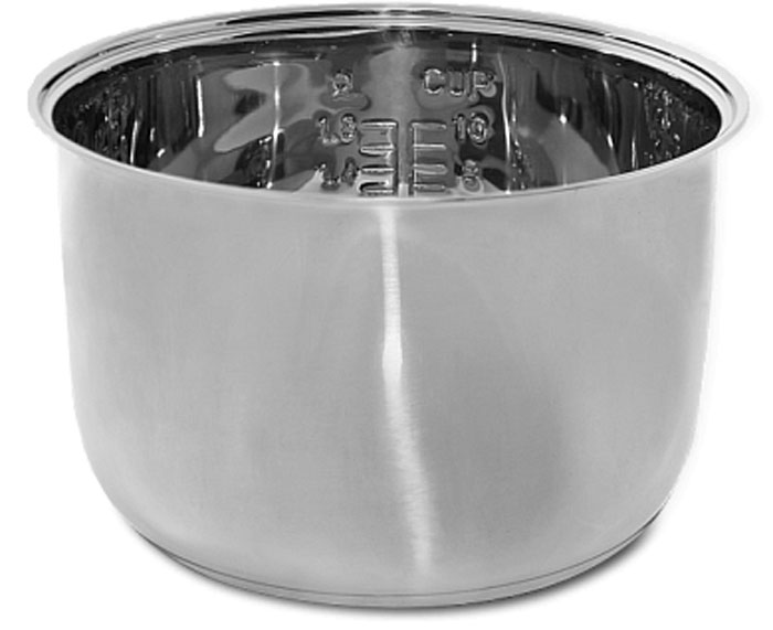 Redmond RB-S500H чаша для мультиваркиRB-S500H Redmond RB-S500H чаша для мультиваркиRB-S500HЧаша Redmond RB-S500H из нержавеющей стали – универсальная, вместительная и экологичная новинка объёмом 5 литров из технологичного сплава, специально разработанная для мультиварок Redmond: RMC-4503, RMC-M20, RMC-М22, RMC-М23, RMC-М70, RMC-M90, RMC-М150, RMC-М4500, RMC-М4502, RMC-М45021. Также эта модель подходит к мультиваркам других производителей соответствующего объёма. Чаша RB-S500H обладает повышенной устойчивостью к механическим воздействиям и не подвержена коррозии. Высококачественная нержавеющая сталь способствует равномерной термической обработке блюда и наилучшему приготовлению. Теплопроводные свойства стали позволяют использовать чашу как для приготовления в мультиварке и духовом шкафу, так и для хранения готовых блюд в холодильнике. Redmond RB-S500H идеальна для приготовления бульонов и различных супов. Абсолютное качество материала позволяет мыть чашу как под краном, так и в посудомоечной машине. Вы сможете с комфортом приготовить ...
