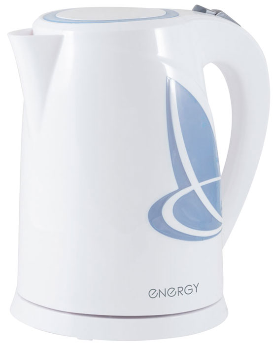 Energy E-211, White Blue электрический чайник54 153115 Energy E-211, White Blue электрический чайник54 153115Электрический чайник Energy E-211 прост в управлении и долговечен в использовании. Изготовлен из высококачественных материалов. Прозрачное окошко позволяет определить уровень воды. Мощность 2200 Вт позволит вскипятить 1,8 литра воды в считанные минуты. Беспроводное соединение позволяет вращать чайник на подставке на 360°. Для обеспечения безопасности при повседневном использовании предусмотрены функция автовыключения, а также защита от включения при отсутствии воды.
