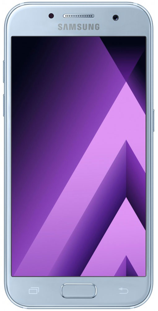 Samsung SM-A520F Galaxy A5 (2017), Light BlueSM-A520FZBDSER Samsung SM-A520F Galaxy A5 (2017), Light BlueSM-A520FZBDSERСовременный минималистичный корпус из 3D-стекла и металла, а также 5,2-дюймовый экран FHD sAMOLED - все это отличительные черты Galaxy A5 (2017). Плавные линии корпуса, отсутствие выступов камеры, утонченная и элегантная отделка позволяют получить настоящее удовольствие от использования смартфона. Будьте законодателями трендов, а не просто следуйте им. Стильные цветовые решения идеально гармонируют с корпусом из стекла и металла, создавая динамичный и цельный образ. Четыре модных цвета на выбор превосходно дополнят ваш стиль. Благодаря высокому разрешению основной камеры в 16 Mп фотографии всегда будут яркими и красочными. Вместе с Galaxy A5 (2017) почувствуйте себя профессиональным фотографом. Наличие широкого выбора фильтров позволяет подойти к процессу съемки более креативно. Теперь каждая фотография будет особенной. Где бы вы ни находились - на вечерней прогулке или в ночном клубе - ваши фотографии будут идеальными. ...
