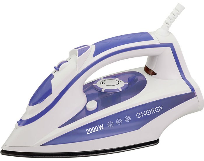 Energy EN-323, Violet утюг54 270043 Energy EN-323, Violet утюг54 270043Утюг Energy EN-323 с керамическим покрытием подошвы превратит процесс глажки различных видов ткани в легкое и неутомительное занятие. Прибор обладает всеми необходимыми характеристиками для отличного результата: сухое глажение, отпаривание с регулировкой, функция разбрызгивания, возможность вертикального отпаривания. Модель оснащена функциями парового удара и самоочистки. Сетевой шнур длиной 1,5 метра крепится при помощи шарового механизма, что не позволяет ему запутаться во время эксплуатации.