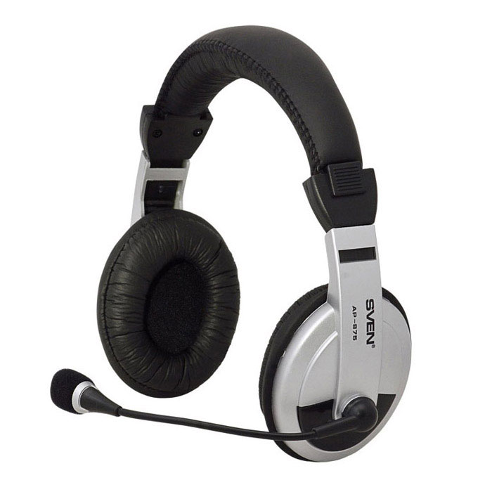 Sven AP-875 наушники с микрофономSV-0410875 Sven AP-875 наушники с микрофономSV-0410875Гарнитура Sven AP-875 со встроенным микрофоном и регулятором громкости идеально подходит для прослушивания музыки и просмотра фильмов, компьютерных игр и голосового чата через Интернет. Наушники эргономичны и удобны в использовании, отличаются прекрасной звукоизоляцией и безупречным качеством звука.