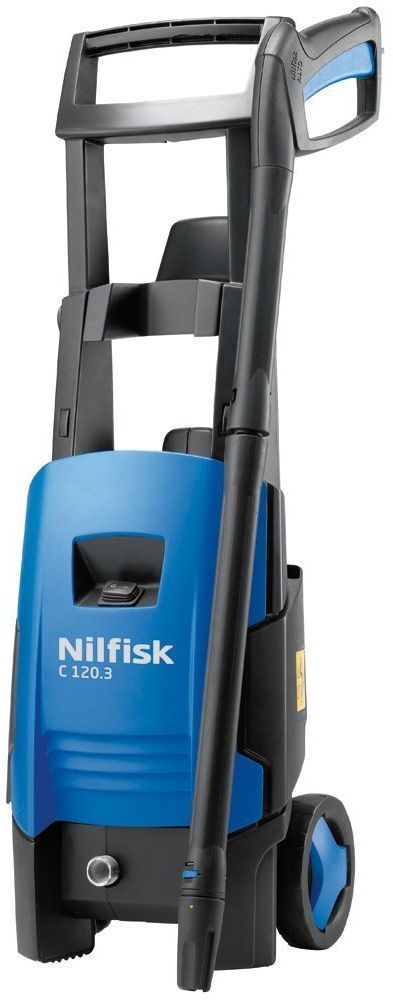 Бытовая моечная машина Nilfisk C 120.3-6128470010 Бытовая моечная машина Nilfisk C 120.3-6128470010Бытовая мойки высокого давления для внешней уборки. C 120.3-6 мойка высокого давления идеально подходит для всех типов уборки при нерегулярном использовании аппарата. На корпусе мойки много специальных ячеек для удобного хранения всех стандартных аксессуаров. C 120.3-6 показывает невероятную мобильность и гибкость. Она отлично подходит для тех, кто нуждается в бытовой мойке высокого давления с эргономичным дизайном и высокой производительностью. Благодаря системе Click & Clean (C&C) вы сможете быстро и легко менять насадки, стандартное байонетное соединение Nilfisk обеспечивает совместимость с широким спектром аксессуаров.