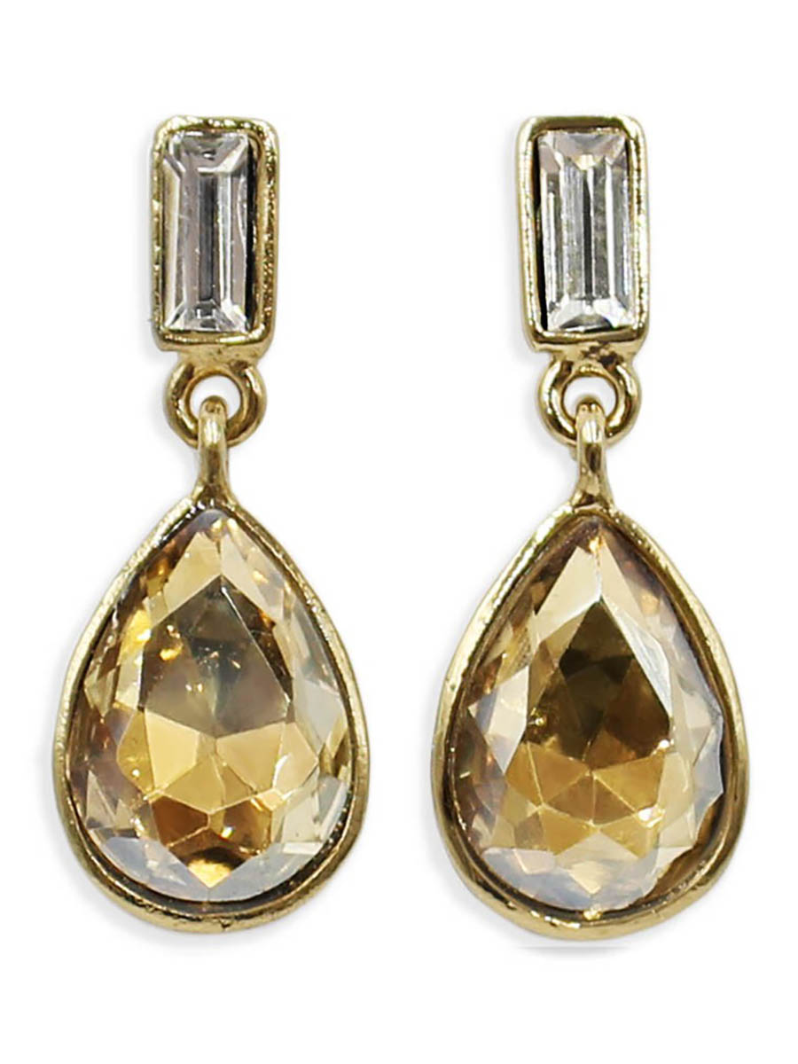 Серьги Taya, цвет: золотистый. T-B-12388T-B-12388-EARR-GOLD Серьги Taya, цвет: золотистый. T-B-12388T-B-12388-EARR-GOLDСерьги-гвоздики с заглушкой металл-пластик изготовлены из бижутерного сплава. Милые серьги выполнены с каплевидным кристаллом солнечного теплого цвета.