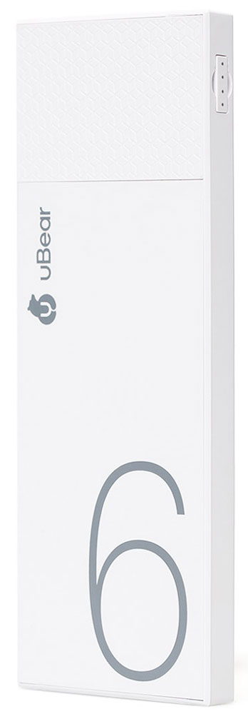 uBear Light 6000, White внешний аккумуляторPB05WH6000-AD uBear Light 6000, White внешний аккумуляторPB05WH6000-ADВнешний аккумулятор uBear Light 6000 покорит вас своим внешним видом с первого взгляда. Высококачественный пластик и невероятно тонкий дизайн. Аккумулятор прекрасно будет сочетаться с вашим смартфоном или планшетом, поддерживая их изящный стиль.Технические характеристики на высоте: LED-индикатор заряда, защита от короткого замыкания, перегрева, большое количество циклов перезарядки.