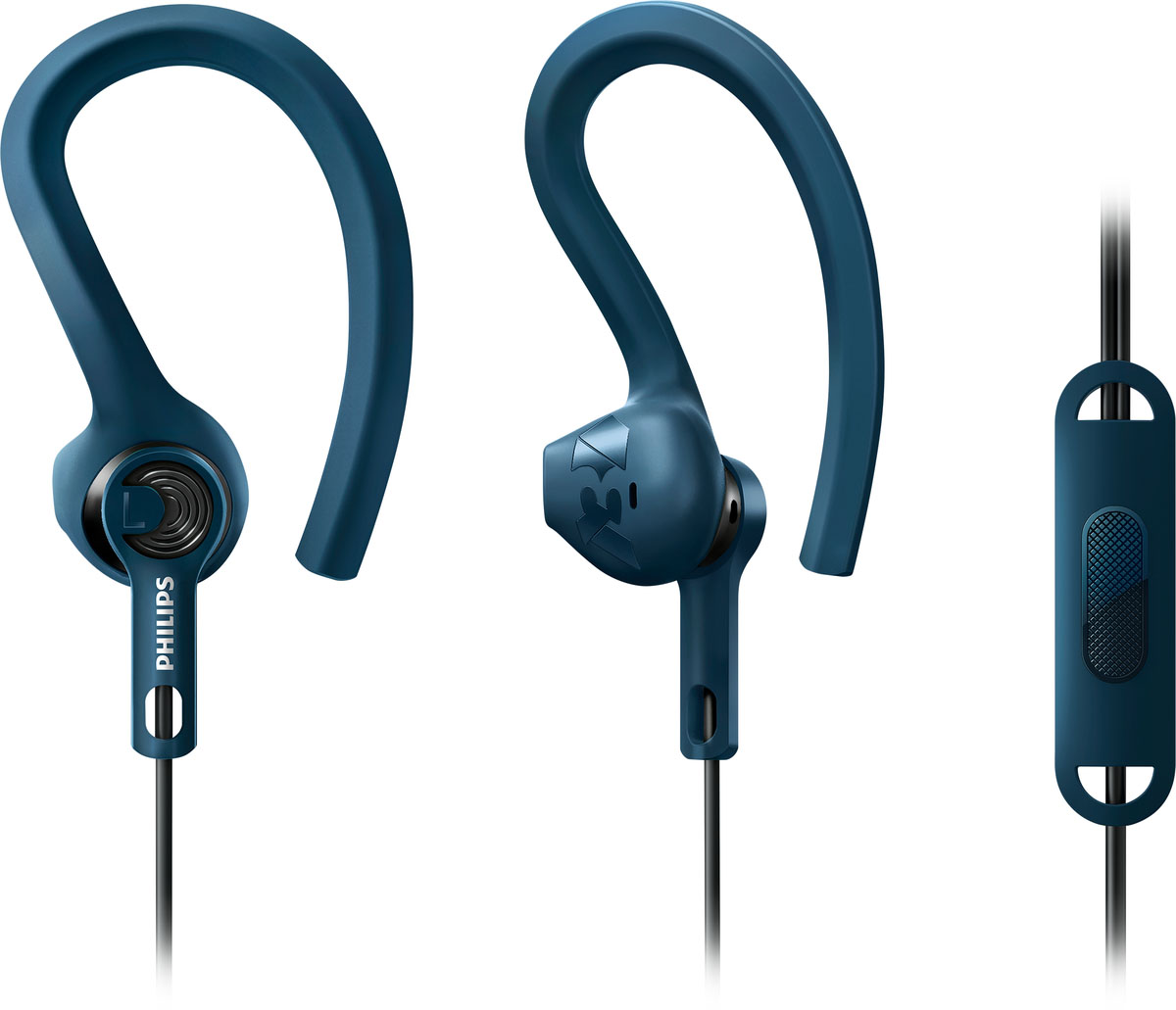 Philips SHQ1405BL/00 наушникиSHQ1405BL/00 Philips SHQ1405BL/00 наушникиSHQ1405BL/00Спортивные наушники Philips SHQ1405BL/00 подтолкнут вас к достижению новых личных рекордов. Они обладают легкой как перышко водонепроницаемой конструкцией с регулируемой посадкой, а высокомощные излучатели обеспечивают воспроизведение насыщенных басов, чтобы ваши силы не иссякали. Выберите для себя наиболее подходящую посадку наушников, не сковывающую движения: вкладыши, крепления- крючки или крепления в виде плавников. Наслаждайтесь качественным звучанием, оставаясь в курсе происходящего. Акустическое оформление открытого типа позволяет безопасно тренироваться на улице. Разработано для гарантии прочности и надежности. Кевларовый кабель хорошо защищен от износа и поломок и рассчитан на использование в жестких условиях тренировок. Не бойтесь вспотеть или промокнуть. С защитой от влаги по стандарту IPX4 вы можете тренироваться даже под дождем, и ни одна капля влаги не проникнет в наушники. Кабельный зажим обеспечивает...