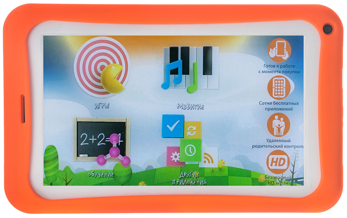 PlayPad 3 WiFiPP3WIFI PlayPad 3 WiFiPP3WIFIДетский планшет PlayPad 3 имеет простой интерфейс, интуитивно понятный любому ребёнку. Все приложения проходят строжайшую аттестацию детских психологов и педагогов, а потому абсолютно безопасны для психики детей. Родители могут контролировать, какие сайты посещает их ребёнок и какими приложениями пользуется, без вмешательства в личное пространство ребёнка. Зарегистрировавшись на сайте playpads.net, вы получаете возможность следить за временем, проведённым вашим ребёнком за планшетом. PlayPad 3 – это готовый к использованию планшет, который может работать без соединения с интернетом. В нём уже установлены все самые необходимые и популярные приложения. Он прост в управлении и не требует дополнительных настроек. Просто зайти на сайт playpads.net, выберете понравившееся приложение и загрузите его на планшет. Пошаговый алгоритм действий вы можете найти в листовке Первые шаги и инструкции, прилагающейся к планшету. Если приложений на сайте вам будет недостаточно,...