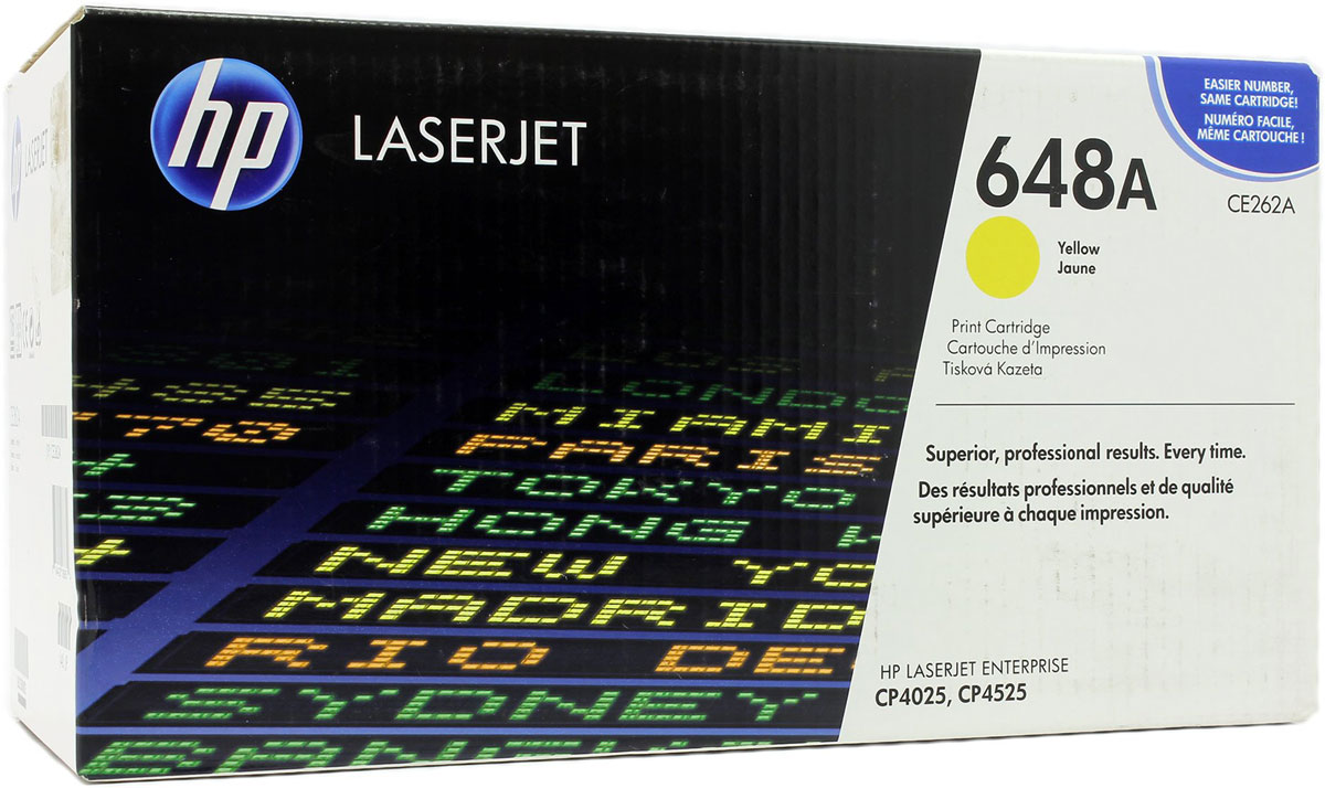 HP CE262A, Yellow тонер-картридж для Color LaserJet CP4025/CP4525CE262A HP CE262A, Yellow тонер-картридж для Color LaserJet CP4025/CP4525CE262AРасходные материалы HP Color LaserJet 647 обеспечивают высокую производительность и экономят время и расходные материалы. Надежная печать деловых документов профессионального качества. Картриджи HP разработаны для использования с вашим принтером. Оригинальные картриджи HP с тонером ColorSphere обеспечивают четкий желтый цвет при печати деловых документов. Тонер HP гарантирует неизменно высокие результаты и профессиональное качество лазерной печати на различных носителях. Низкие расходы на печать и высокая эффективность работы. Картриджи для принтеров HP Color LaserJet гарантируют безотказную печать неизменно высокого качества. Благодаря своей исключительной надежности эти картриджи обеспечивают бесперебойную работу и позволяют снизить затраты на расходные материалы. Выберите черный картридж в соответствии с вашими потребностями. Этот стандартный картридж идеально подходит для повседневной офисной печати. Интеллектуальная система, встроенная в...