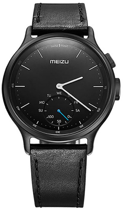 Meizu Mix Leather, Black смарт-часыMZWA1S-L-BK Meizu Mix Leather, Black смарт-часыMZWA1S-L-BKЛёгкие умные часы с кварцевым механизмом Meizu Mix и ремешком из крупно-зернистой итальянской кожи.Корпус, циферблат и стрелки умных кварцевых часов Meizu Mix изготовлены из ювелирной стали. Она устойчива к коррозии, высоким температурам и износу. Прекрасная комбинация надёжных материалов и утончённого дизайна.Элегантное сапфировое стекло. Твёрдость сапфирового стекла равна 9 и уступает лишь алмазу. Такое стекло выдерживает царапины, удары и высокие температуры. Вы не будете разочарованы.В умных часах Meizu Mix установлен швейцарский часовой механизм, известный благодаря своей долгой истории и мастерству изготовления. В часах сочетаются функциональность умных часов и продолжительный срок службы с традиционной точностью и надёжностью.Легкие умные часы Meizu плотно сидят на запястье. Теперь вы больше не пропустите входящий звонок, SMS или сообщение в мессенджере. В часах возможно настроить будильник и напоминания.Высокоточный сенсор отслеживает ваши передвижения и подсчитывает потраченное количество калорий и показывает ежедневную физическую активность. Если вы переключились на малый циферблат, с помощью секундной стрелки вы можете выбрать информацию для отображения, например, физическая активность за неделю. Переключаться между режимами очень просто.Не можете найти свой телефон? Нажав на кнопку на часах, вы можете включить проигрывание рингтона на смартфоне.В часах Meizu Mix установлена батарея способная работать до 240 дней, поэтому вам больше не будут надоедать ежедневные зарядки аккумулятора. Часы выдерживают погружение в воду на глубину до 30 метров, но брать их с собой в сауну не разрешается.
