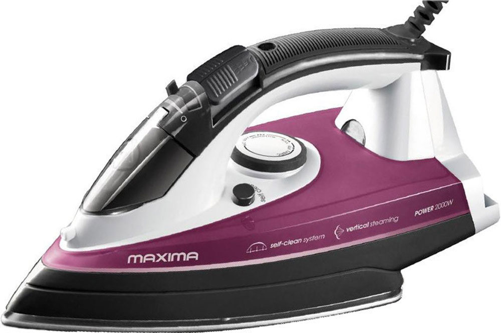 Maxima MI-S122, Bordeaux утюгMI-S122 (бордо) Maxima MI-S122, Bordeaux утюгMI-S122 (бордо)Утюг Maxima MI-S122 - идеальный выбор для людей, которые ценят свое время и предпочитают делать домашние дела легко и непринужденно! Благодаря подошве из нержавеющей стали, утюг идеально скользит по ткани и без труда разглаживает даже самые сложные складки. Вместительный резервуар для воды обеспечивает долгую непрерывную работу с паром. Крышка резервуара снабжена надежным силиконовым уплотнителем, который предотвращает расплескивание воды в процессе глажения.