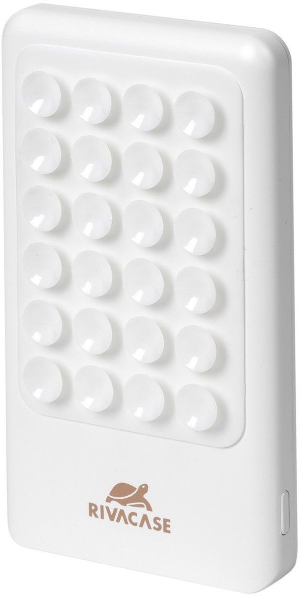 Rivapower VA 2204, White внешний аккумулятор (4000 мАч)VA 2204 Rivapower VA 2204, White внешний аккумулятор (4000 мАч)VA 2204RIVAPOWER VA 2204 - это литий-полимерный внешний аккумулятор на присосках емкостью 4000mAh, имеющий поверхность, покрытую присосками, которые позволяют надежно прикрепить аккумулятор к телефону, прочно удерживая устройства вместе во время зарядки. Зарядное устройство совместимо со всеми популярными моделями смартфонов, планшетов и других мобильных устройств. Также имеет защиту от перегрузок, короткого замыкания, чрезмерного заряда и разряда. RIVAPOWER VA 2204 оснащен функцией автоматического включения/выключения. Достаточно подключить кабель к micro-USB разъему мобильного устройства, и он уже заряжается. Для проверки уровня заряда нажмите на кнопку, расположенную сбоку на корпусе аккумулятора. 4 светодиодных индикатора на лицевой стороне покажут оставшийся уровень заряда.