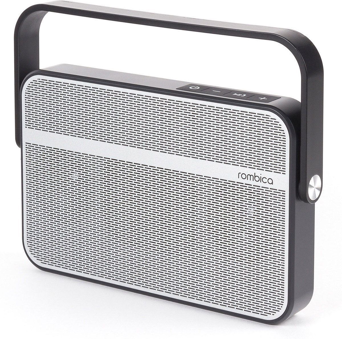 Rombica MySound BT-18, Gray Black портативная акустическая системаSBT-00180 Rombica MySound BT-18, Gray Black портативная акустическая системаSBT-00180Аудиопроигрыватель Rombica MySound BT-18 совместим со всеми популярными устройствами с поддержкой Bluetooth, а также воспроизводит музыку через аудиовход. Встроенный сабвуфер дает глубокий и насыщенный бас. Удобная ручка поворачивается на 360 градусов. Емкий аккумулятор 2200 мАч обеспечивает долгую работу. Rombica MySound BT-18 имеет встроенный микрофон для приема звонков. Диаметр широкополосного динамика: 50 мм