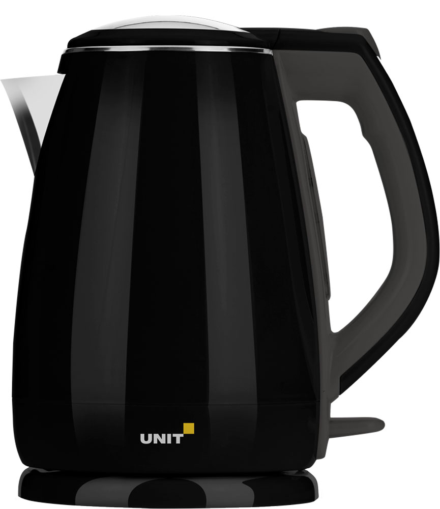 Unit UEK-268, Black чайник электрическийCE-0379510 Unit UEK-268, Black чайник электрическийCE-0379510Электрический чайник Unit UEK-268 прост в управлении и долговечен в использовании. Изготовлен из высококачественных материалов. Прозрачное окошко позволяет определить уровень воды. Мощность 2200 Вт быстро вскипятит 1,8 литра воды. Беспроводное соединение позволяет вращать чайник на подставке на 360°. Двухслойный корпус дольше удерживает тепло воды. Для обеспечения безопасности при повседневном использовании предусмотрены функция автовыключения, а также защита от включения при отсутствии воды.