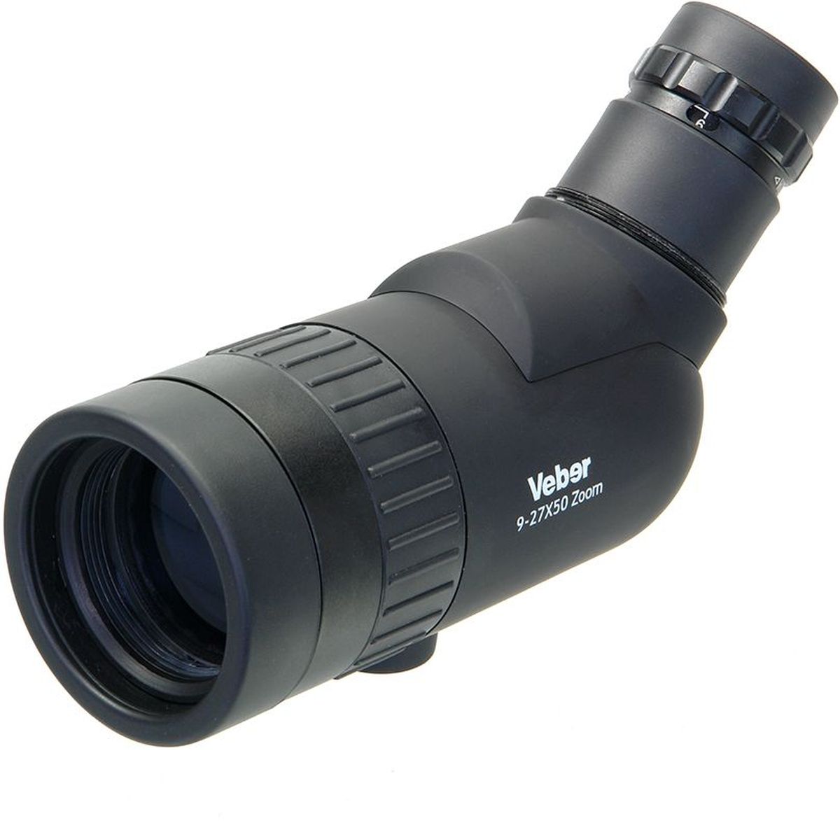Зрительная труба Veber. 9-27х50 Veber Zoom20883 Зрительная труба Veber. 9-27х50 Veber Zoom20883Самая компактная зрительная труба с окуляром расположенным под углом 45° к оси объектива, корпус из ударопрочного пластика ABS и металла с покрытием soft touch, стекло BAK-4 с многослойным просветлением, в комплекте чехол, гнездо под штатив 1/4. ОПИСАНИЕ Самая компактная зрительная труба с окуляром расположенным под углом 45° к оси объектива. Корпус из ударопрочного пластика ABS и металла, обработан специальным покрытием soft touch (тактильное ощущение, что корпус покрыт тонким слоем резины). Фокусировка осуществляется кольцом на корпусе прибора, кольцо зуммирования — на окулярной части. На объективе и наглазнике расположены резиновые кольца. Благодаря многослойному просветлению и применению стекла BAK-4, изображение яркое с прекрасной цветопередачей. Устанавливать трубу в удобное для наблюдений положение можно с помощью фотоштатива с поворотной площадкой, крепление для штативов с винтом 1/4. Особенности Влагозащищенная, класс JIS-6 ...