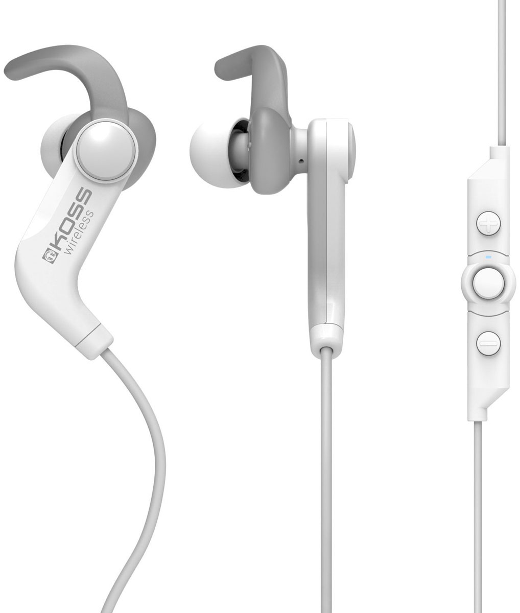 Koss BT190iW, White наушники15119066 Koss BT190iW, White наушники15119066Koss BT190i - это беспроводные спортивные наушники с функцией гарнитуры. Благодаря специальному внутриушному креплению и набору амбушюр разных размеров в комплекте наушники всегда останутся на месте, какой бы активный образ жизни вы ни вели. Пульт управления с микрофоном на кабеле позволит быстро ориентироваться в плейлисте, воспроизводить или приостанавливать музыку, регулировать громкость, а также отвечать на входящие звонки одним касанием. Функция гарнитуры До 4 часов работы при средней громкости До 80 часов в режиме ожидания Встроенный литий-ионный аккумулятор Три пары амбушюр разных размеров в комплекте Влагоустойчивые