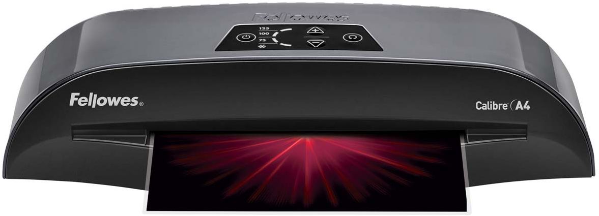 Fellowes Calibre A4 ламинаторFS-57407 Fellowes Calibre A4 ламинаторFS-57407Fellowes Calibre A4 для использования в малом офисе. Calibre заменяет модель Callisto, которая будет снята с производства. Благодаря технологии InstaHeat ламинатор Calibre нагревается всего за 60 секунд. Новый ламинатор готов к работе в 5 раз быстрее, чем его предшественник. Применение технологии HotSwap позволяет мгновенно переключаться между температурными режимами без ожидания нагрева или охлаждения. Скорость ламинирования выставляется автоматически и составляет до 50 см/мин.Диапазон плёнок 75 – 125 мкмАвтоматическая регулировка скорости ламинирования, до 50 см /минВремя нагрева - 1 минГарантия 2 годаТехнологии: InstaHeat быстрый старт за 60 секунд! Heat Guard запатентованная технология безопасности, уменьшает температуру корпуса на 50% и гарантирует полную безопасность пользователя при прикосновении. Auto Shut OFF Автоматическое отключение ламинатора после простоя.Hot swap Позволяет ламинировать с разной по толщине пленкой без ожидания охлаждения или нагрева аппарата.Jam Free механизм ClearPath обеспечивает 100% работу без заторов и зажевывания документов при использовании расходных материалов Fellowes.