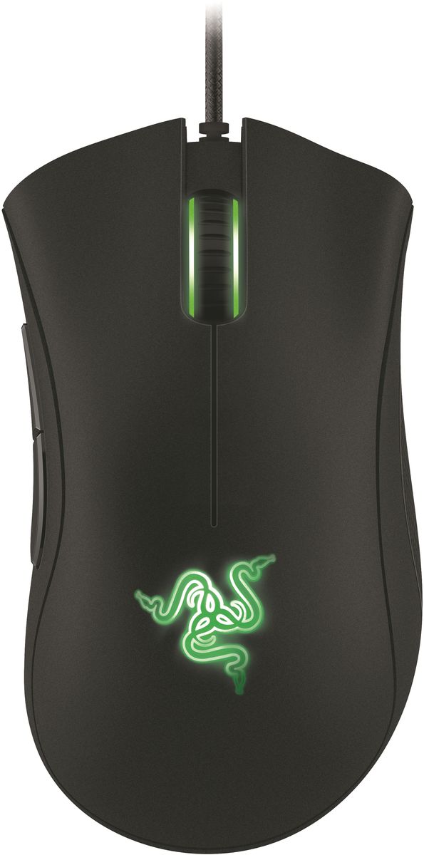 Razer DeathAdder Essential игровая мышьRZ01-00840100-R3G1 Razer DeathAdder Essential игровая мышьRZ01-00840100-R3G1Razer DeathAdder™ - это настоящее легендарное оружие для геймеров, ищущих комбинацию комфорта и непревзойденной игровой точности. Эргономичная форма мыши для правой руки обеспечивает длительную комфортную игру. Разрешение 6400dpi нового оптического сенсора 4G (четвертое поколение) обеспечит вам попиксельную точность. Это не просто мышь, это пожиратель фрагов!Со времён самой первой модификации мышь Razer DeathAdder обеспечивает геймерам ни с чем не сравнимый комфорт. Её изгибы и контуры доведены до совершенства. Мышь удобно ложится в ладонь — но не менее легко управляется кончиками пальцев. Две большие основные кнопки требуют минимальных усилий.Обновлённая Razer DeathAdder оборудована 4G сенсором с разрешением 6400 dpi — это самый точный оптический датчик из всех, что ставятся на современные игровые мыши без интерполяции. Он способен улавливать движения мыши, выполненные со скоростью до 500 метров в секунду и с ускорением до 50g. То есть, как бы быстро ни перемещалась мышь, курсор на экране будет реагировать на ваши действия с равной точностью и естественной плавностью, которая возможна только при использовании оптических датчиков.Датчик Razer DeathAdder также может отслеживать движения по оси Z на большинстве поверхностей, причём минимальное расстояние срабатывания составляет 1 мм. Это очень удобно для игроков с низкой чувствительностью: можно задать высоту, на которой прекращается отслеживание и тем самым гарантировать стабильность управления в игре.Razer DeathAdder пользуется большой популярностью у профессиональных геймеров, больше всего они ценят удобство конструкции и удачное расположение кнопок. В последней модификации мы добавили текстурные резиновые накладки по бокам — они обеспечат стабильный контроль и надёжный захват при любом стиле игры: и тем, кто постоянно поднимает мышь с поверхности, и тем, кто делает внезапные резкие движения мышью.Кроме того, в зону пристального внимания попал вес мыши. Сделаем её тяжёлой — будет сложно двигать; сделаем лёгкой — будет сложно контролировать. Вся конструкция Razer DeathAdder, вплоть до выбора и размещения аппаратных компонентов, является воплощением идеального распределения веса. Нагрузка на кисть направляется так, чтобы обеспечить максимальную чёткость управления.Ни одна другая мышь не щёлкает так замечательно, как Razer DeathAdder. Мы много часов разрабатывали основание, на которое крепятся две большие основные кнопки мыши. Отчётливый обратный ход не даст вам усомниться, была ли нажата кнопка или нет. Помимо прочего, нажатие потребует от игрока настолько малого усилия, что, кажется, ты только лишь подумал — а мышь уже ответила движением. Позвольте Razer DeathAdder показать, на что она способна. Клянёмся: вы почувствуете разницу.Благодаря Razer Synapse 2.0 все параметры мыши можно настроить на своё усмотрение, включая чувствительность Razer DeathAdder по осям X и Y, подсветку, отслеживание отрыва, калибровку поверхности и обмен информацией между устройствами.Затем вы сможете сохранить настроенные профили и синхронизировать их через глобальную серверную систему, доступную в любой точке земного шара. Обновления драйвера загрузятся автоматически, как только подключите мышь. Мышь Razer DeathAdder всегда готова к битве.