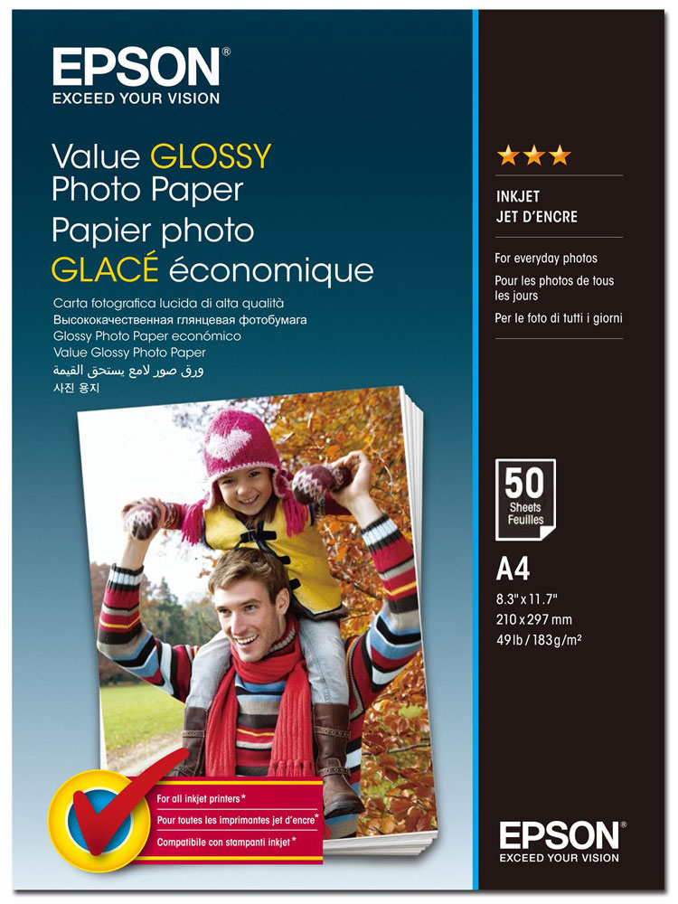 Epson C13S400036 Value Glossy фотобумага A4, 50 листовC13S400036 Epson C13S400036 Value Glossy фотобумага A4, 50 листовC13S400036Epson C13S400036 Value Glossy - качественная глянцевая фотобумага с покрытием, предназначенная для печати высококачественных фотографий.