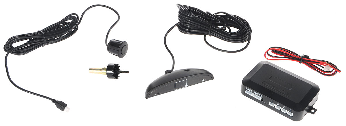 Cenmax РS-4.1, Black парковочный радарРS-4.1 BLACK Cenmax РS-4.1, Black парковочный радарРS-4.1 BLACKCenmax PS-4.1 - это одна из современных парковочных систем, которая порадует пользователей компактным индикатором и удобством в эксплуатации. Данная система предназначена для установки в задний бампер автомобиля и оснащена 4 сенсорными датчиками, выполненными в черном цвете. Парктроник автоматически начинает работать при включении задней передачи и предупреждает о препятствиях с помощью звуковой и визуальной индикации. Напряжение питания: 9-15 В Максимальная потребляемая мощность: 3,5 Вт Дистанция включения звукового предупреждения: 1,5 м Дистанция обнаружения препятствия: 2,0 - 0,3 м Цифровая индикация дистанции: 2,0 - 0,3 м Мощность звукового сигнала: 75 дБ