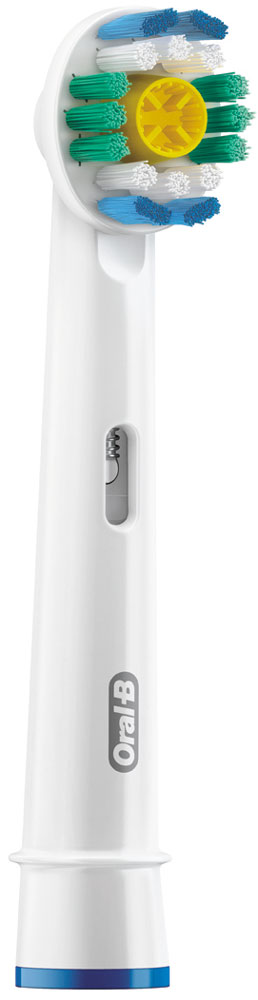 Сменные насадки для зубной щетки Oral-B 3D White, 2 шт4210201757757 Сменные насадки для зубной щетки Oral-B 3D White, 2 шт4210201757757Oral-B – марка зубных щеток №1, рекомендуемая большинством стоматологов мира!* * по данным исследования, проведенного в 2011-2012 году агентством Attitude Measurement Corporation среди репрезентативной выборки стоматологов. Сменные насадки Oral-B 3D White разработаны для бережного удаления потемнений на поверхности эмали. Для более совершенной чистки и отбеливания за счет устранения пигментированного налета (от кофе, табака). Полирующая чашечка специально разработана для того, чтобы удерживать зубную пасту и бережно устранять окрашивание пока щетинки очищают от зубного налета. Совместима со всеми зубными щетками с технологией возвратно-вращательных движений. - Полирующая чашечка удаляет пигментированный налет - Голубые щетинки Indicator, обесцвечиваясь наполовину, сигнализируют об износе щетины и напоминают о необходимости замены насадки. - Для бережного отбеливания и полировки: полирующая чашечка в середине щеточного поля помогает восстановить...