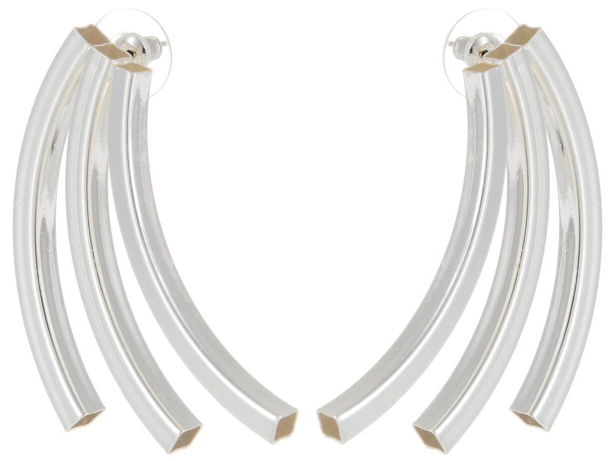 Серьги Art-Silver, цвет: серебряный. СРГ5005-283СРГ5005-283 Серьги Art-Silver, цвет: серебряный. СРГ5005-283СРГ5005-283Стильные серьги Art-Silver выполнены из бижутерного сплава. Серьги оформлены оригинальными декоративными вставками. Серьги выполнены с замками-гвоздиками. Такие серьги будут ярким дополнением вашего образа.