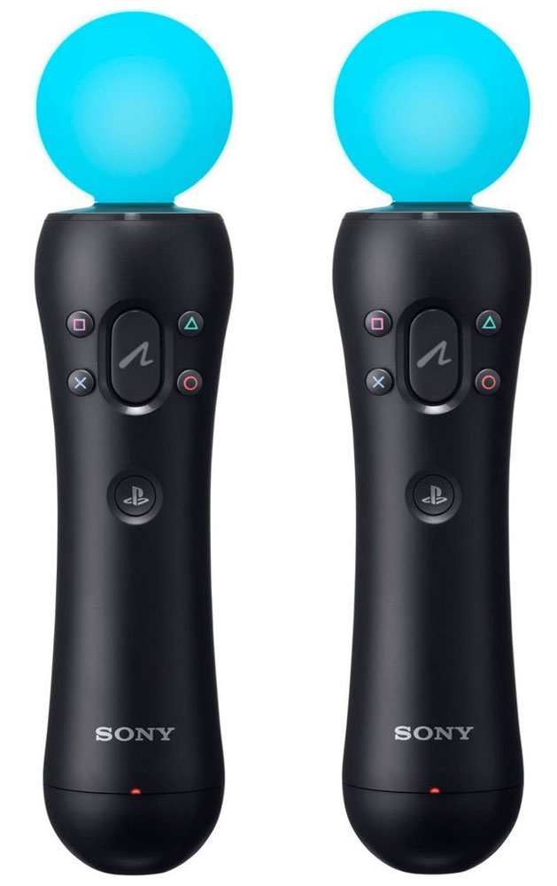 Sony контроллер движений PS Move (CECH-ZCM1E)1CSC20002521 Sony контроллер движений PS Move (CECH-ZCM1E)1CSC20002521Наслаждайтесь PlayStation VR благодаря двум контроллерам движений PlayStation Move в совместимых играх. Благодаря легкому дизайну, улучшенным датчикам движения и светящемуся шарику контроллер движений PlayStation Move позволяет вам легко и точно взаимодействовать с виртуальными мирами. Почувствуйте связь с виртуальными мирами благодаря удобному дизайну и функции вибрации. Наслаждайтесь эффектом погружения с помощью встроенных датчиков движения и меняющего цвет шарика, положение которого отслеживает PlayStation Camera. Почувствуйте полный контроль над своими действиями в виртуальной реальности благодаря удобному расположению кнопок, включая специальную большую спусковую кнопку и знакомые вам по беспроводному контроллеру Dualshock 4 кнопки PS и действий.