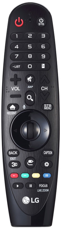 LG AN-MR650 пульт ДУ универсальныйAN-MR650 LG AN-MR650 пульт ДУ универсальныйAN-MR650Универсальный пульт ДУ LG AN-MR650 предназначен для управления Smart функциями телевизора. Поддерживает голосовой поиск. Имеет управление с помощью курсора, который перемещается по экрану телевизора, когда вы перемещаете пульт в пространстве (в пульте встроен гироскоп) и колесо прокрутки. Подходит для телевизоров LG: 43UH6100, 43UH6500, 43UH651V, 43UH7500, 49UH6090, 49UH6100, 49UH610A, 49UH6500, 49UH7500, 49UH7700, 50UH5500, 50UH6300, 55UH6090, 55UH6150, 55UH615A, 55UH6550, 55UH7500, 55UH7700, 55UH8500, 58UH6300, 60UH6150, 60UH615A, 60UH6550, 60UH7500, 60UH7700, 60UH8500, 65UH5500, 65UH6150, 65UH615A, 65UH6550, 65UH7500, 65UH7700, 65UH8500, 65UH9500, 70UH6350, 75UH6550, 75UH8500, 86UH9500, 98UH9800, серии G6, серии E6, серии C6, серии B6