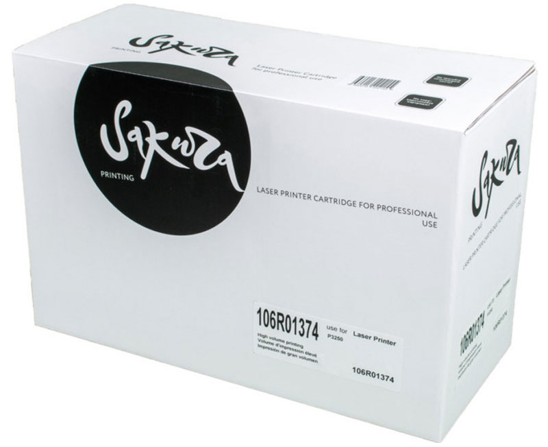Sakura 106R01374, Black тонер-картридж для Xerox P3250SA106R01374 Sakura 106R01374, Black тонер-картридж для Xerox P3250SA106R01374Тонер-картридж Sakura 106R01374 для лазерных принтеров Xerox P3250 является альтернативным решением для замены оригинальных картриджей. Он печатает с тем же качеством, что и оригинальный картридж, но имеет увеличенный ресурс. В картриджах компании Sakura используется химический синтезированный тонер, который в отличие от дешевого тонера из перемолотого полимера, не царапает, а смазывает печатающий вал, что приводит к возможности многократных перезаправок картриджей. Такой подход гарантирует долгий срок службы принтера, превосходное качество и стабильность печати. Тонер-картриджи Sakura производятся при строгом соответствии стандартам ISO 9001 и ISO 14001, что подтверждено международными сертификатами.