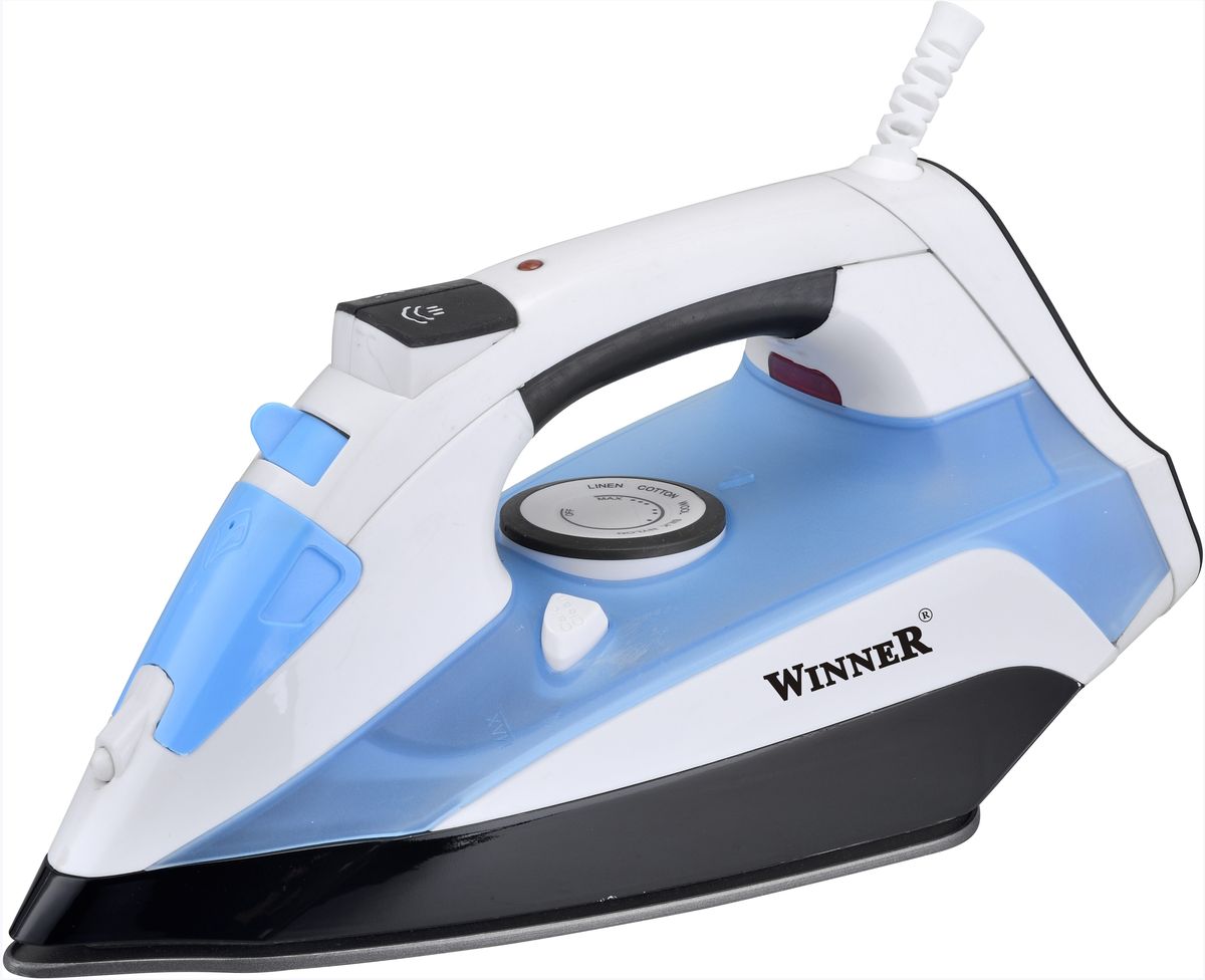 Winner Electronics WR-480 утюгWR-480 Winner Electronics WR-480 утюгWR-480Сухое глажение, распыление, отпаривание, паровой удар, самоочистка. Терморегулятор. Прозрачный резервуар для воды с крышкой. Световой индикатор нагрева. Керамическая подошва. Размеры подошвы 13,0*24,0 см. 220-240В, 50/60Гц, 2200Вт
