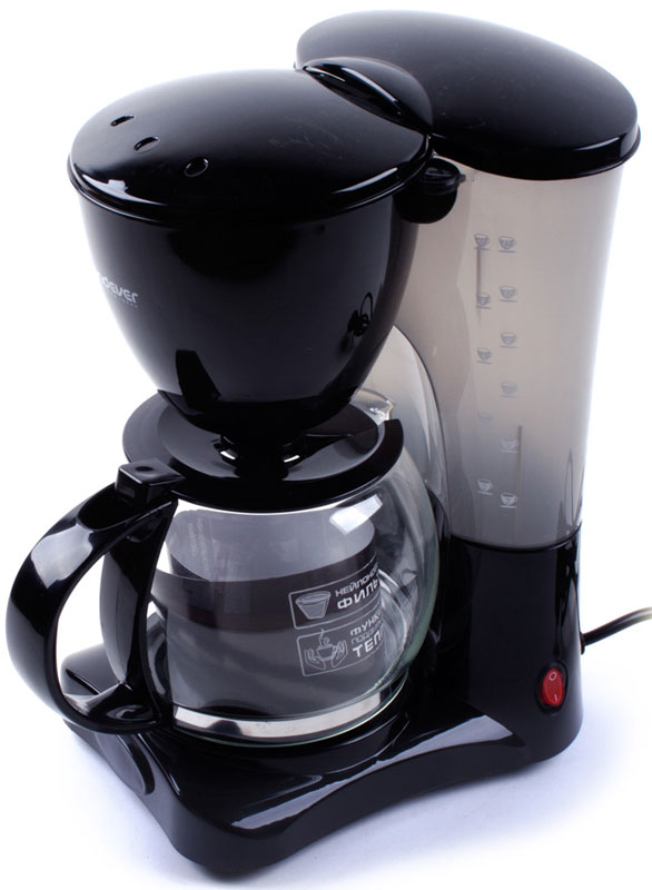 Endever Costa-1042, Black кофеваркаCosta-1042 Endever Costa-1042, Black кофеваркаCosta-1042Kофеварка капельного типа Endever Costa-1042 оснащена функцией автоподогрева готового кофе, поворотным держателем фильтра, противокапельной системой - защитный механизм, который не позволяет кофе капать на поддон при отсутствии стеклянного кувшина. Конструктивно капельная кофеварка состоит из стеклянной колбы или кувшина со шкалой на стенке и подогреваемой подставки. Съёмный моющийся нейлоновый фильтр обеспечит долговременное использование прибора.