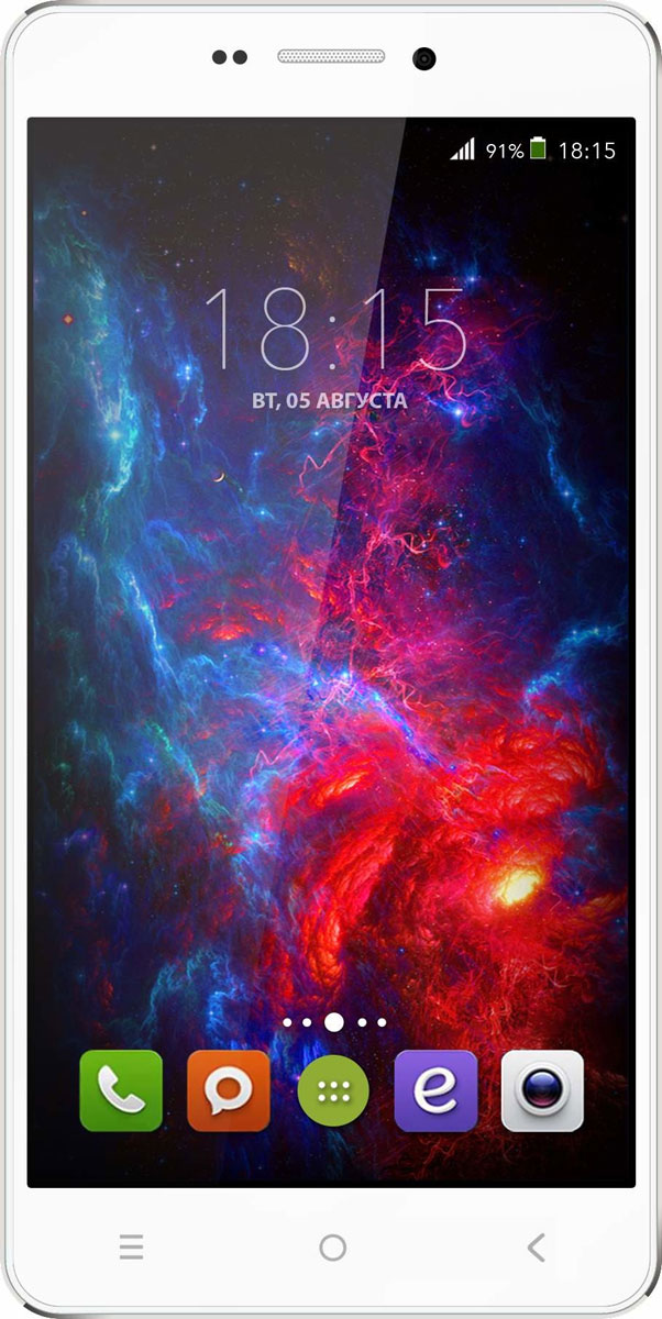 BQ 5515 Wide LTE, White46610629 BQ 5515 Wide LTE, White46610629BQ 5515 Wide LTE с 5,5 HD IPS дисплеем c разрешением 1280 на 720 точек совмещает в себе функции высокопроизводительного смартфона и планшета, поэтому станет незаменимым помощником не только в развлечениях, общении, серфинге, но и в учебе.Данная модель оснащена 4-х ядерным процессором MTK6735 LTE, который обладает широкими возможностями по работе с мультимедийными данными. Процессор разработан специально под современные тенденции в развитии виртуальной реальности с улучшенной графической составляющей, повышенной производительностью и оптимизированным энергопотреблением.BQS 5515 Wide работает под управлением современной версии ОС Android 5.1, обеспечивающей быстродействие всей системы. Поддержка смартфоном 4G LTE превратит использование мобильных приложений в бесконечное удовольствие. А чтобы его продлить, в устройство встроены современные функции по экономии энергопотребления в сочетании с ёмким аккумулятором 2800 мАч, которые обеспечивают длительную автономную работу.Камера 13 Мпикс поможет день за днём запечатлевать окружающий мир в качественных фотографиях с высоким разрешением. Благодаря наличию мощной вспышки аппарат создает яркие снимки в самых нестандартных условиях и записывает видео в формате HD.Смартфон сертифицирован EAC и имеет русифицированный интерфейс меню и Руководство пользователя.